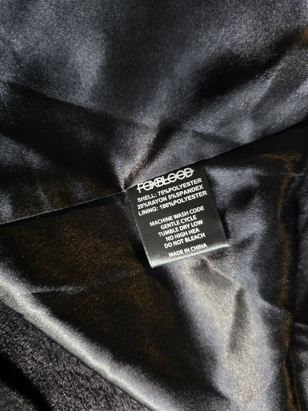 FOXBLOOD Rory Black Longline Trench Coat Medium NWT Gothic Minimalist - Picture 5 of 7